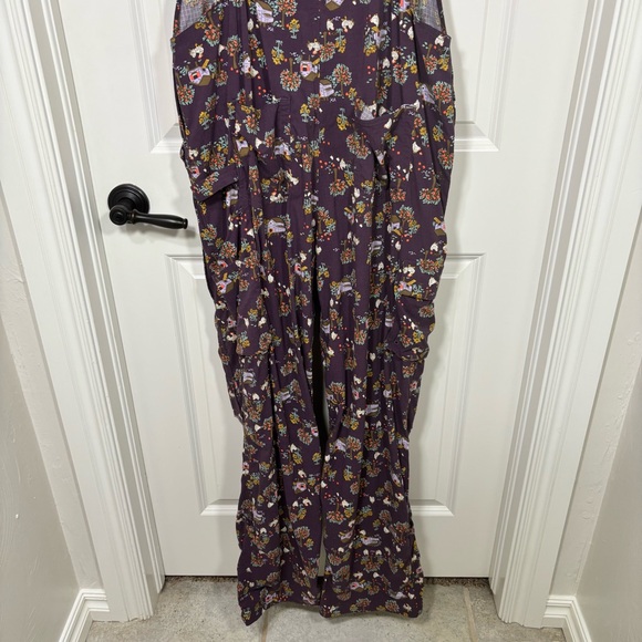 Duluth Trading Co. Heirloom Women’s Gardening Bib Overalls Chicken Farm Print - Picture 5 of 7